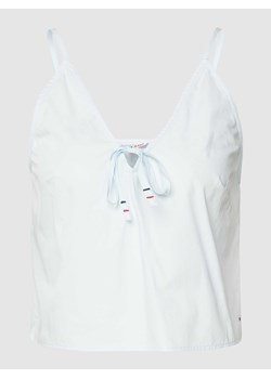 Top z dekoltem w serek model ‘POPLIN’ ze sklepu Peek&Cloppenburg  w kategorii Bluzki damskie - zdjęcie 168104212