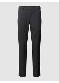 Spodnie o kroju slim fit z fakturowanym wzorem model ‘MAN TROUSER’ ze sklepu Peek&Cloppenburg  w kategorii Spodnie męskie - zdjęcie 168104402
