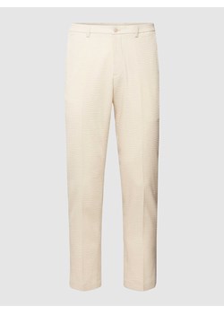 Spodnie z fakturowanym wzorem na całej powierzchni ze sklepu Peek&Cloppenburg  w kategorii Spodnie męskie - zdjęcie 168104784