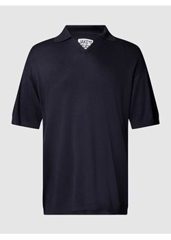 Koszulka polo z prążkowanymi wykończeniami ze sklepu Peek&Cloppenburg  w kategorii T-shirty męskie - zdjęcie 168105650