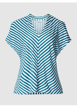 T-shirt z wiskozy z dekoltem w serek ze sklepu Peek&Cloppenburg  w kategorii Bluzki damskie - zdjęcie 168107123