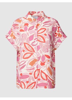 Bluzka koszulowa z wiskozy ze wzorem na całej powierzchni ze sklepu Peek&Cloppenburg  w kategorii Koszule damskie - zdjęcie 168107562