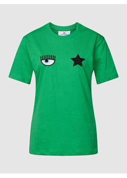 T-shirt z wyhaftowanym z motywem model ‘EYE STAR’ ze sklepu Peek&Cloppenburg  w kategorii Bluzki damskie - zdjęcie 168107893