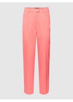 Spodnie z zakładkami z dodatkiem streczu ze sklepu Peek&Cloppenburg  w kategorii Spodnie damskie - zdjęcie 168108064