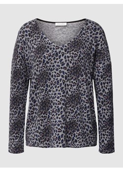 Bluzka z długim rękawem ze zwierzęcym nadrukiem ze sklepu Peek&Cloppenburg  w kategorii Bluzki damskie - zdjęcie 168108492