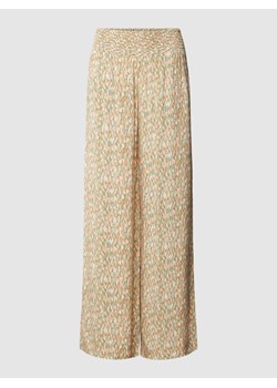 Spodnie z wiskozy ze wzorem na całej powierzchni ze sklepu Peek&Cloppenburg  w kategorii Spodnie damskie - zdjęcie 168109333