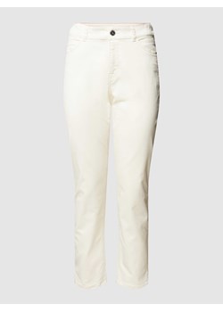 Spodnie z aplikacją z logo ze sklepu Peek&Cloppenburg  w kategorii Spodnie damskie - zdjęcie 168109550