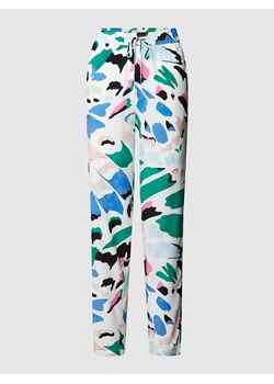 Luźne spodnie z lnu ze wzorem na całej powierzchni ze sklepu Peek&Cloppenburg  w kategorii Spodnie damskie - zdjęcie 168109991