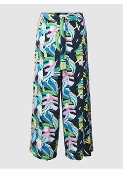 Spodnie materiałowe z wzorem na całej powierzchni ze sklepu Peek&Cloppenburg  w kategorii Spodnie damskie - zdjęcie 168110304