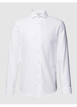 Koszula biznesowa o kroju slim fit z kołnierzykiem typu cutaway ze sklepu Peek&Cloppenburg  w kategorii Koszule męskie - zdjęcie 168110424