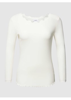 Bluzka PLUS SIZE z długim rękawem i prążkowaną fakturą model ‘Zamond’ ze sklepu Peek&Cloppenburg  w kategorii Bluzki damskie - zdjęcie 168112592