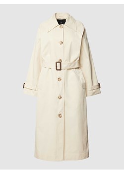 Płaszcz z paskiem w talii model ‘SINGLE BREASTED TRENCH’ ze sklepu Peek&Cloppenburg  w kategorii Płaszcze damskie - zdjęcie 168112764