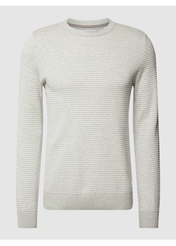Sweter z dzianiny z okrągłym dekoltem model ‘EATLAS’ ze sklepu Peek&Cloppenburg  w kategorii Swetry męskie - zdjęcie 168113200