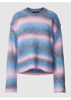 Sweter z dzianiny z dodatkiem wełny lana model ‘Aqua’ ze sklepu Peek&Cloppenburg  w kategorii Swetry damskie - zdjęcie 168113301