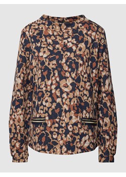 Bluza ze wzorem na całej powierzchni i kieszeniami zapinanymi na zamek błyskawiczny ze sklepu Peek&Cloppenburg  w kategorii Bluzy damskie - zdjęcie 168113531