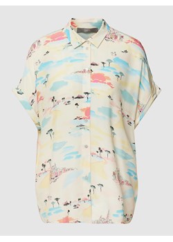 Bluzka koszulowa z wzorem na całej powierzchni ze sklepu Peek&Cloppenburg  w kategorii Koszule damskie - zdjęcie 168114482