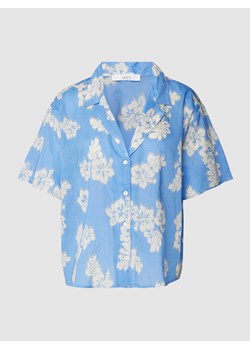 Bluzka koszulowa krótka z kwiatowym wzorem ze sklepu Peek&Cloppenburg  w kategorii Koszule damskie - zdjęcie 168114493