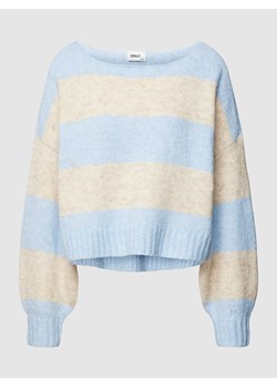 Sweter z dzianiny ze wzorem w blokowe pasy model ‘AYA’ ze sklepu Peek&Cloppenburg  w kategorii Swetry damskie - zdjęcie 168114514