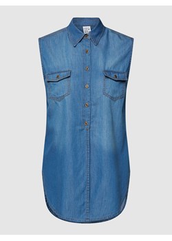 Top bluzkowy stylizowany na denim ze sklepu Peek&Cloppenburg  w kategorii Bluzki damskie - zdjęcie 168114694