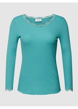 Bluzka PLUS SIZE z długim rękawem i obszyciem koronką model ‘Zamond’ ze sklepu Peek&Cloppenburg  w kategorii Bluzki damskie - zdjęcie 168115181