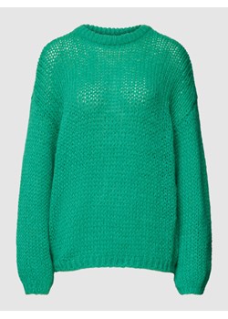 Sweter z dzianiny z obniżonymi ramionami model ‘ADA’ ze sklepu Peek&Cloppenburg  w kategorii Swetry damskie - zdjęcie 168115201