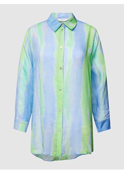 Bluzka koszulowa z przedłużonym tyłem ze sklepu Peek&Cloppenburg  w kategorii Koszule damskie - zdjęcie 168115263