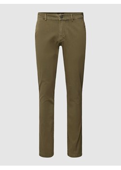 Chinosy o kroju slim fit w jednolitym kolorze ze sklepu Peek&Cloppenburg  w kategorii Spodnie męskie - zdjęcie 168115510