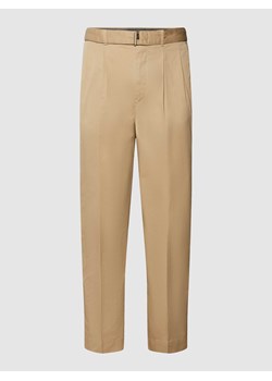 Chinosy z paskiem ze sklepu Peek&Cloppenburg  w kategorii Spodnie męskie - zdjęcie 168116773