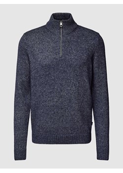 Sweter z dzianiny z krótkim zamkiem błyskawicznym ze sklepu Peek&Cloppenburg  w kategorii Swetry męskie - zdjęcie 168116861