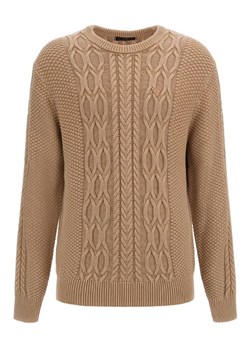 sweter męski guess m3br21 z2bb0 beżowy ze sklepu Royal Shop w kategorii Swetry męskie - zdjęcie 168123790