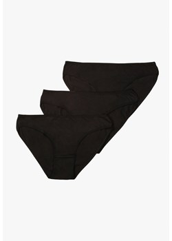 Czarne Bawełniane Majtki 3-Pack Typu Figi Suvemia ze sklepu Born2be Odzież w kategorii Majtki damskie - zdjęcie 168123832
