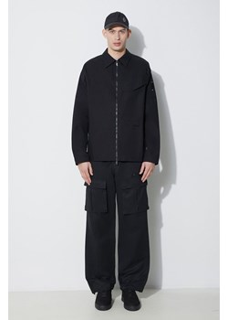 A-COLD-WALL* kurtka bawełniana Zip Overshirt kolor czarny przejściowa oversize ACWMSH138A ze sklepu PRM w kategorii Kurtki męskie - zdjęcie 168126372