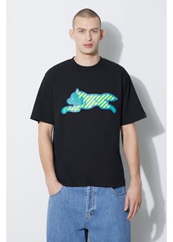 Icecream t-shirt bawełniany Running Dog męski kolor czarny z nadrukiem IC24131 ze sklepu PRM w kategorii T-shirty męskie - zdjęcie 168126411
