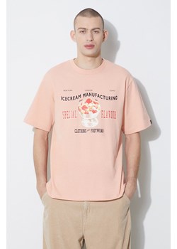 Iceream t-shirt bawełniany Special Flavour męski kolor pomarańczowy z nadrukiem IC24134 ze sklepu PRM w kategorii T-shirty męskie - zdjęcie 168126413