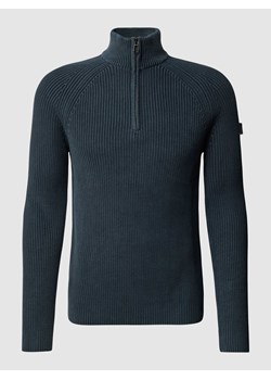 Sweter z dzianiny z kołnierzem model ‘Henricus’ ze sklepu Peek&Cloppenburg  w kategorii Swetry męskie - zdjęcie 168127102