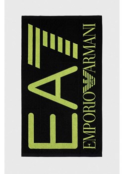 EA7 Emporio Armani ręcznik kolor czarny ze sklepu ANSWEAR.com w kategorii Ręczniki - zdjęcie 168131513