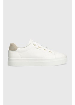 Gant sneakersy skórzane Avona kolor biały 28531569.G29 ze sklepu ANSWEAR.com w kategorii Buty sportowe damskie - zdjęcie 168131770