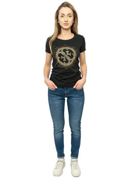 t-shirt damski guess w3bi45 j1314 jblk czarny ze sklepu Royal Shop w kategorii Bluzki damskie - zdjęcie 168132963