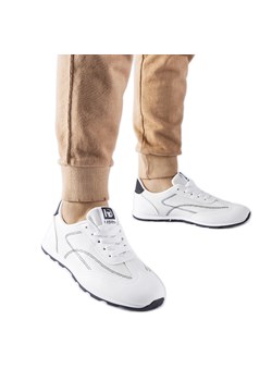 Białe sportowe sneakersy Pinarella ze sklepu ButyModne.pl w kategorii Buty sportowe damskie - zdjęcie 168134773