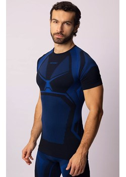 Termoaktywna koszulka męska z krótkim rękawem czarno-niebieska Confidence, Kolor czarno-niebieski, Rozmiar L, Spaio ze sklepu Primodo w kategorii Bielizna termoaktywna męska - zdjęcie 168135620