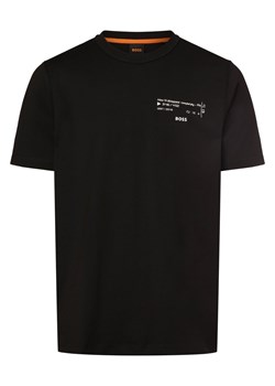 BOSS Orange Koszulka męska - TeeButterflyBoss Mężczyźni Bawełna czarny nadruk ze sklepu vangraaf w kategorii T-shirty męskie - zdjęcie 168136904