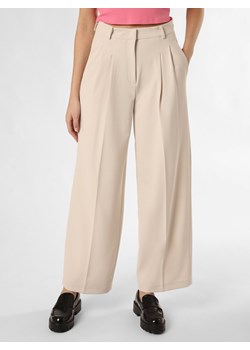 Cambio Spodnie - Anny Kobiety Sztuczne włókno beżowy jednolity ze sklepu vangraaf w kategorii Spodnie damskie - zdjęcie 168136974
