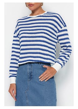 trendyol Sweter w kolorze biało-niebieskim ze sklepu Limango Polska w kategorii Swetry damskie - zdjęcie 168137350