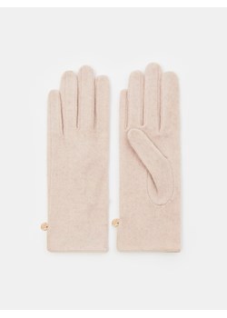 Mohito - Kremowe rękawiczki z wełną - kremowy ze sklepu Mohito w kategorii Rękawiczki damskie - zdjęcie 168138892
