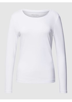 Bluzka z długim rękawem o w jednolitym kolorze ze sklepu Peek&Cloppenburg  w kategorii Bluzki damskie - zdjęcie 168147414