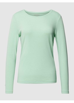 Bluzka z długim rękawem o w jednolitym kolorze ze sklepu Peek&Cloppenburg  w kategorii Bluzki damskie - zdjęcie 168147494