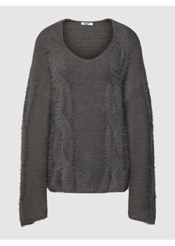 Sweter z dzianiny z wzorem warkocza ze sklepu Peek&Cloppenburg  w kategorii Swetry damskie - zdjęcie 168147773