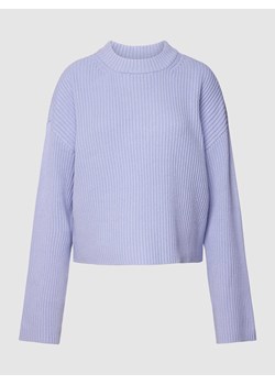 Sweter z dzianiny z okrągłym dekoltem ze sklepu Peek&Cloppenburg  w kategorii Swetry damskie - zdjęcie 168147793