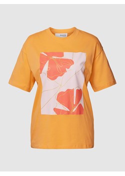 T-shirt z bawełny z nadrukiem z przodu model ‘TILA’ ze sklepu Peek&Cloppenburg  w kategorii Bluzki damskie - zdjęcie 168148070