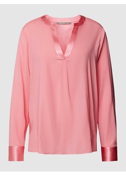 Bluzka z dekoltem w serek w jednolitym kolorze ze sklepu Peek&Cloppenburg  w kategorii Bluzki damskie - zdjęcie 168148092